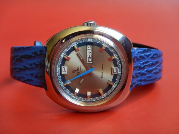 STOCK NEUF FIN 60 YEMA SOUS MARINE AUTOMATIC ETA SWISS 2789 ACIER INXOYDABLE – Image 4