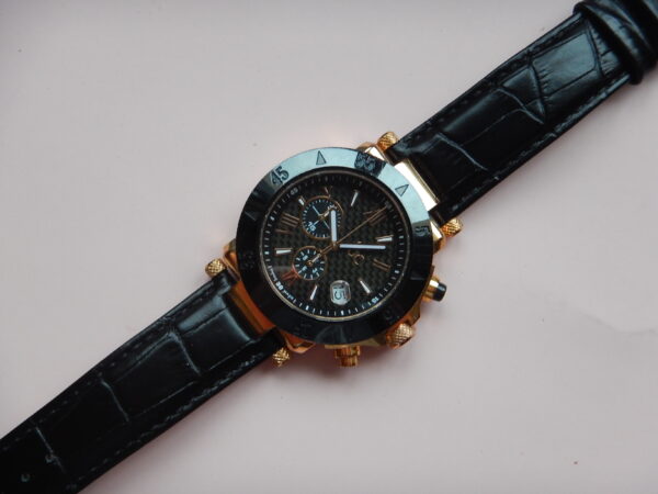 CHRONO GUESS COLLECTION DORÉE ROSE PVD NOIR BOITE PAPIERS GARANTIE 2ANS TOP ÉTAT – Image 14