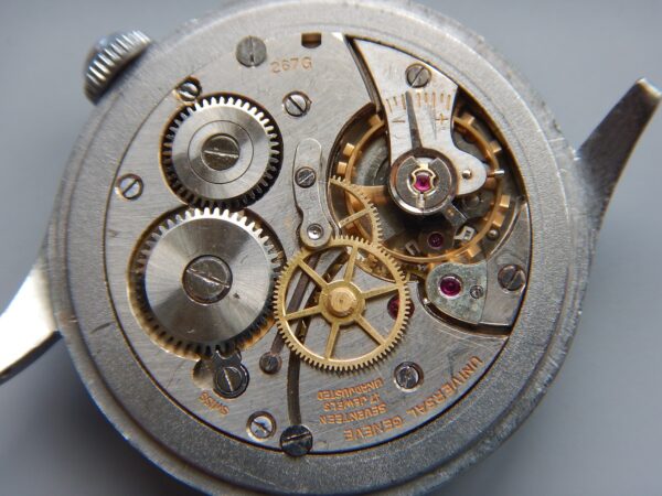 1952 SUBLIME UNIVERSAL GENÈVE ACIER MANUEL Cal 267 SPIR BREGUET COMPLETE SERVICE – Image 12