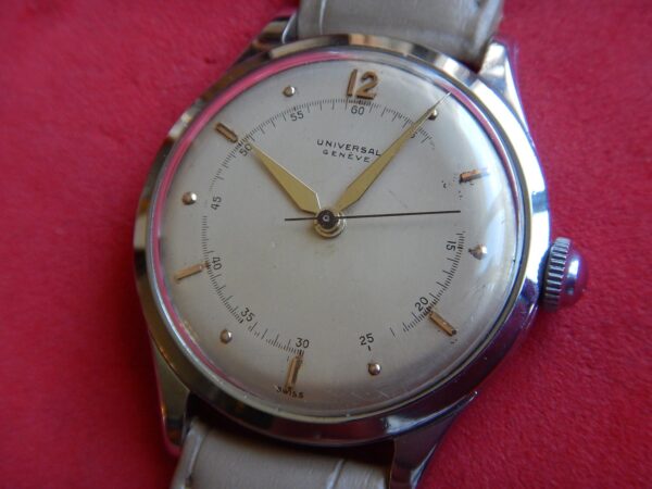 1952 SUBLIME UNIVERSAL GENÈVE ACIER MANUEL Cal 267 SPIR BREGUET COMPLETE SERVICE – Image 7