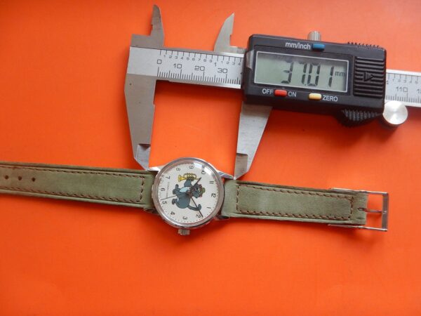 TRÈS RARE MONTRE DISNEY SCAT CAT ARISTOCHATS DÉBUT 70 REMONTAGE MANUEL TOP ÉTAT – Image 15