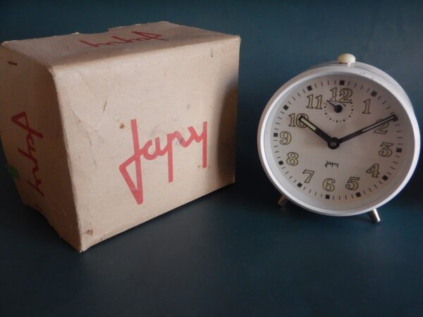 PENDULETTE REVEIL JAPY STOCK NEUF ANNÉES 70 DANS SA BOITE D'ORIGINE JAMAIS VENDU – Image 12
