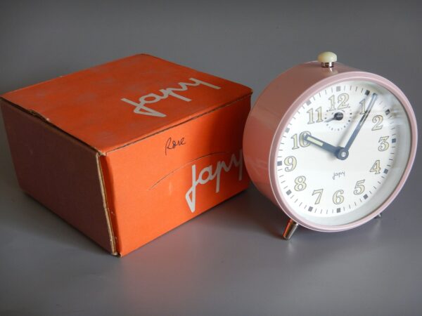 PENDULETTE REVEIL JAPY STOCK NEUF ANNÉES 70 DANS SA BOITE D'ORIGINE JAMAIS VENDU – Image 6