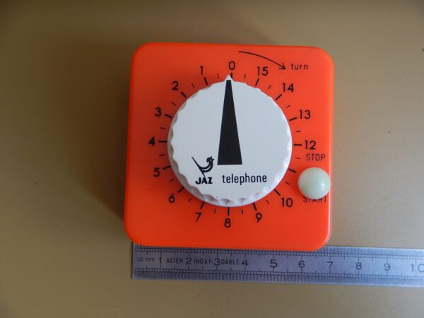 MINUTEUR JAZ TELEPHONE TELIC N.O.S. ANNÉES 70 VENDU AVEC PAPIERS BOITE D'ORIGINE – Image 8