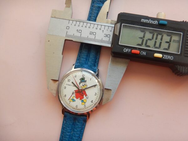 RARE MONTRE DISNEY PICSOU UNCLE SCROOGE ANNÉES 70 REMONTAGE MANUEL SUPER ÉTAT – Image 14