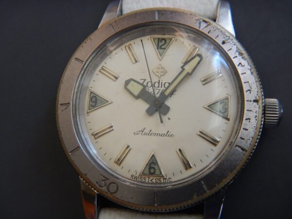 RARE PREMIÈRE ZODIAC SEA WOLF SKIN DIVER PLONGEE 200 M ACIER AUTOMATIC FIN 50' – Image 8