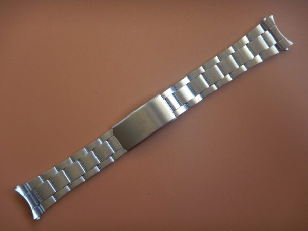 TAILLE DE 17 MM à 22 MM SOLIDE BRACELET "OYSTER" ACIER PLIÉ SUR BOUCLE DEPLIANTE – Image 5