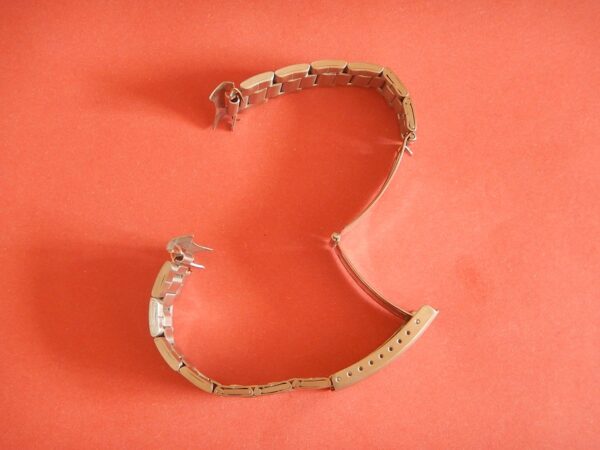 TAILLE DE 17 MM à 22 MM SOLIDE BRACELET "OYSTER" ACIER PLIÉ SUR BOUCLE DEPLIANTE – Image 8