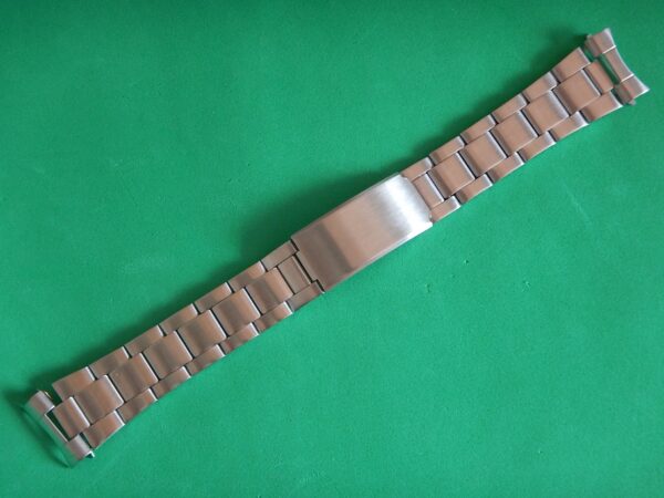 TAILLE DE 17 MM à 22 MM SOLIDE BRACELET "OYSTER" ACIER PLIÉ SUR BOUCLE DEPLIANTE – Image 3