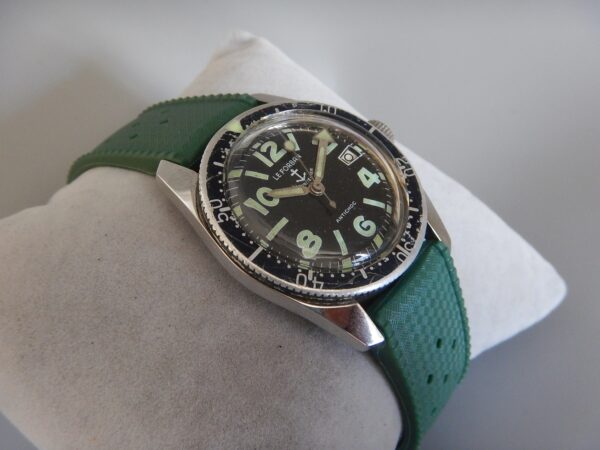 ANNÉES 70 RARE LE FORBAN SÉCURITÉ MER SKIN DIVER ACIER REMONTAGE MANUEL HS P75 – Image 5