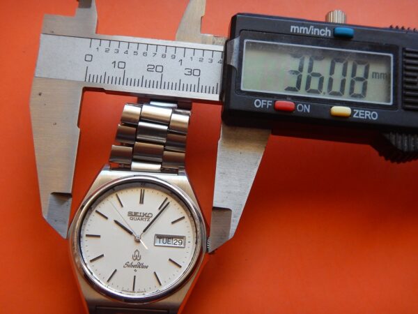1989 SUPERBE SEIKO SILVER WAVE TOUTE ACIER BOÎTE PAPIER RÉVISÉE GARANTIE – Image 15