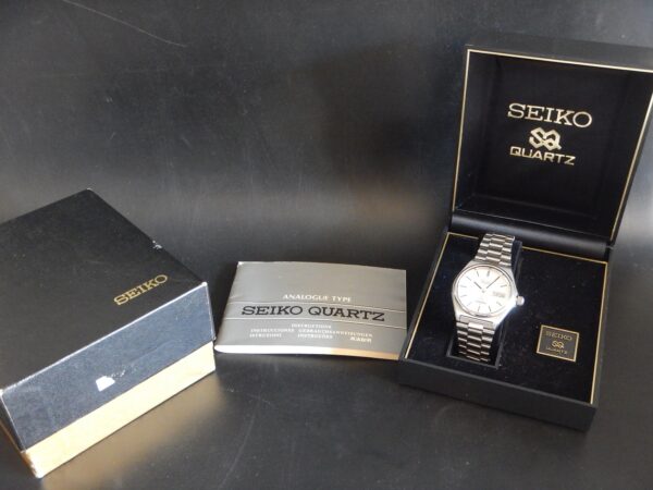 1989 SUPERBE SEIKO SILVER WAVE TOUTE ACIER BOÎTE PAPIER RÉVISÉE GARANTIE – Image 9