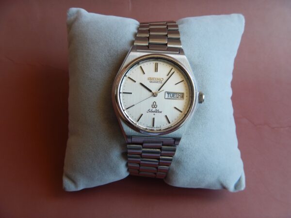 1989 SUPERBE SEIKO SILVER WAVE TOUTE ACIER BOÎTE PAPIER RÉVISÉE GARANTIE – Image 10