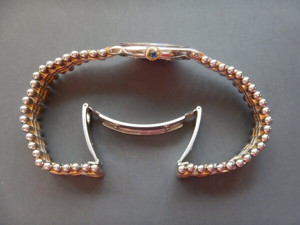 LUXUEUSE CARTIER MUST 21 BICOLORE BOUCLE DEPLOYANTE SUPERBE ÉTAT GÉNÉRAL ANNÉES 90 – Image 12