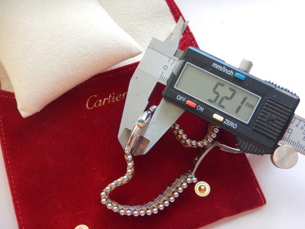 LUXUEUSE CARTIER MUST 21 BICOLORE BOUCLE DEPLOYANTE SUPERBE ÉTAT GÉNÉRAL ANNÉES 90 – Image 17