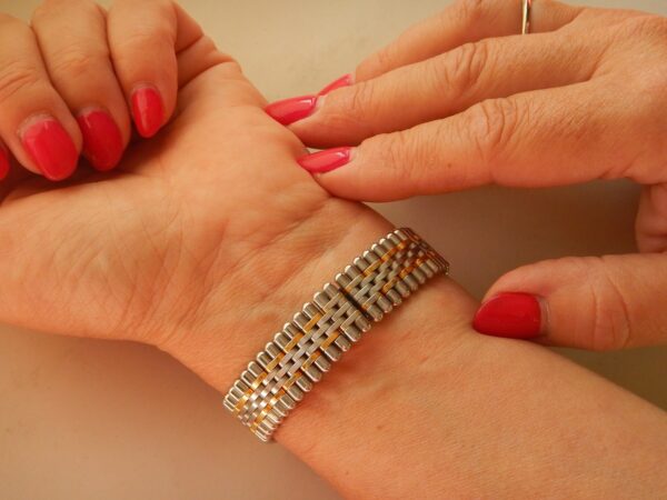 LUXUEUSE CARTIER MUST 21 BICOLORE BOUCLE DEPLOYANTE SUPERBE ÉTAT GÉNÉRAL ANNÉES 90 – Image 11