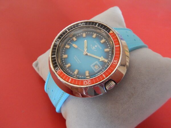 ULTRA RARE XXL LE FORBAN 47,8 mm SÉCURITÉ MER SKIN DIVER ACIER AUTOMATIC ETA2783