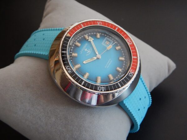 ULTRA RARE XXL LE FORBAN 47,8 mm SÉCURITÉ MER SKIN DIVER ACIER AUTOMATIC ETA2783 – Image 8