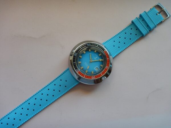 ULTRA RARE XXL LE FORBAN 47,8 mm SÉCURITÉ MER SKIN DIVER ACIER AUTOMATIC ETA2783 – Image 6