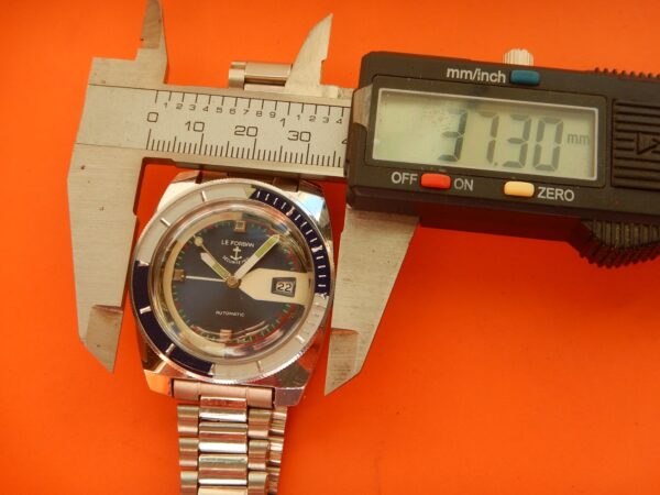 1974 GRANDE LE FORBAN 37,3 mm SÉCURITÉ MER SKIN DIVER ACIER AUTOMATIC MHS P75 OTO – Image 12