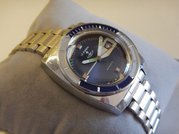 1974 GRANDE LE FORBAN 37,3 mm SÉCURITÉ MER SKIN DIVER ACIER AUTOMATIC MHS P75 OTO – Image 2