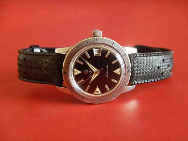 ZODIAC SEA WOLF SKIN DIVER PLONGEE 200 M ACIER AUTOMATIC FIN 50 REVISÉE GARANTIE – Image 7