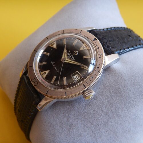 ZODIAC SEA WOLF SKIN DIVER PLONGEE 200 M ACIER AUTOMATIC FIN 50 REVISÉE GARANTIE