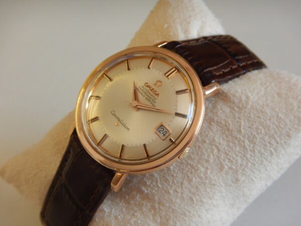 1966 CHRONOMETRE OMEGA CONSTELLATION CADRAN PIE PAN AUTOMATIQUE OR ROSE & ACIER