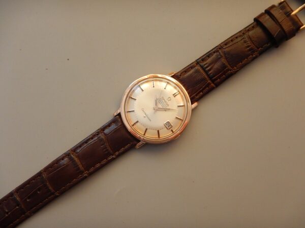 1966 CHRONOMETRE OMEGA CONSTELLATION CADRAN PIE PAN AUTOMATIQUE OR ROSE & ACIER – Image 18