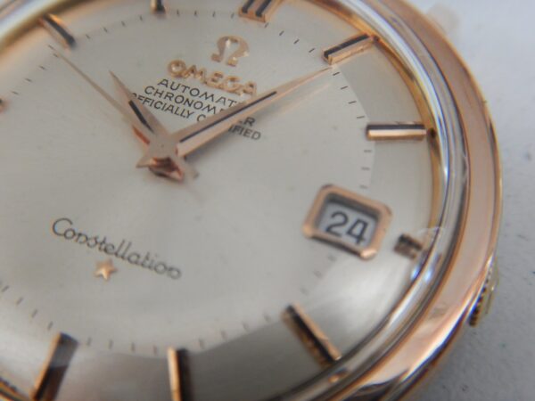 1966 CHRONOMETRE OMEGA CONSTELLATION CADRAN PIE PAN AUTOMATIQUE OR ROSE & ACIER – Image 16