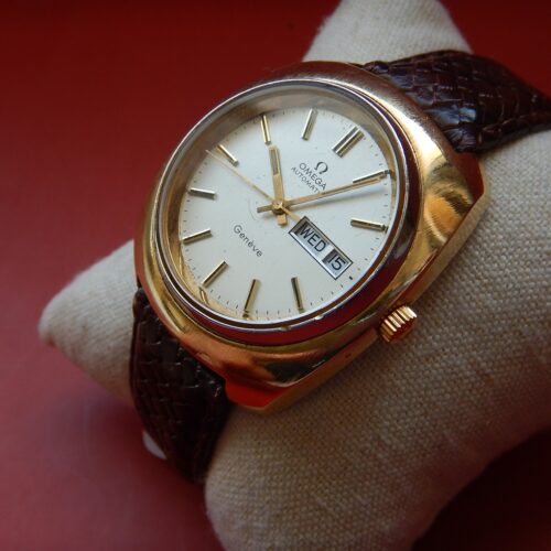 1972 RARE OMEGA GENÈVE AUTOMATIC Cal. 1022 DAY DATE DANS SA BOÎTE SERVICE OK