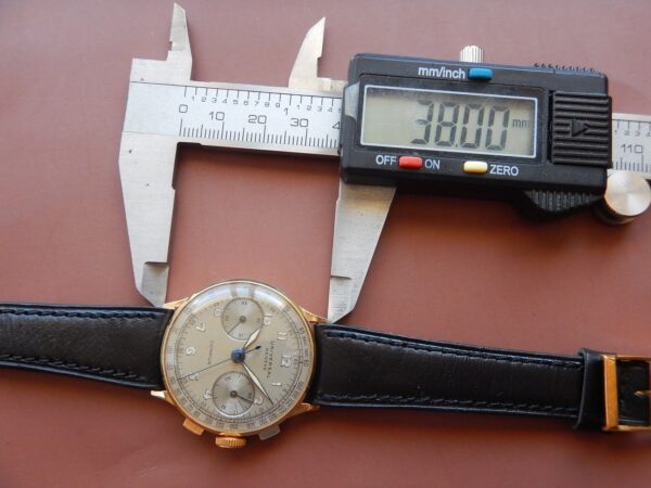 1940' CHRONO UNIVERSAL GENEVE COMPAX OR 18K Cal. 386 COMPLETE SERVICE SUPER ÉTAT – Image 18