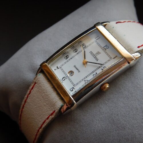 2000' RARE FESTINA TANK DOUBLE SIGNATURE FEMINA NICE MATIN HEBDO GARANTIE 2 ANS