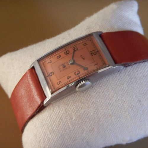 EXEPTIONNELLE RARE LIP T18 STAYBRITE FIN 30 CADRAN DORÉ ROSE 2 TONS GARANTIE 3 ANS