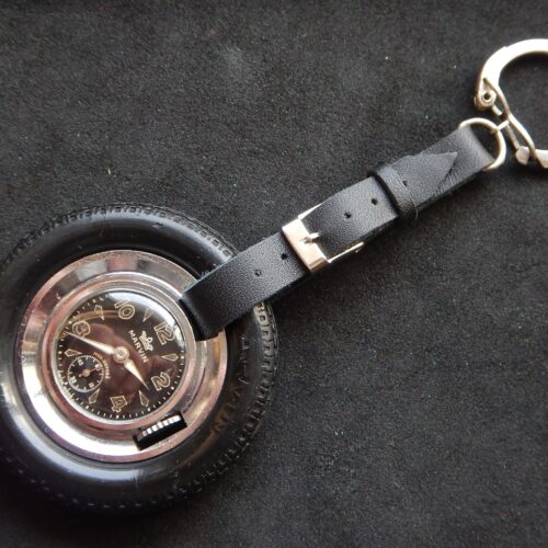 RARE MONTRE MARVIN TYRE PNEU PORTE CLEFS ANNÉES 40 SUPERBE ÉTAT GARANTIE 2 ANS