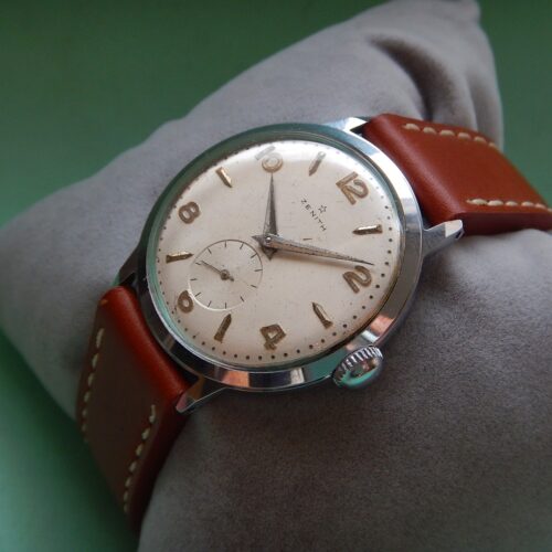 ANNÉES 50 ZENITH REMONTAGE MANUEL CALIBRE 106-6 RÉVISÉE GARANTIE 2ans SUPER ÉTAT