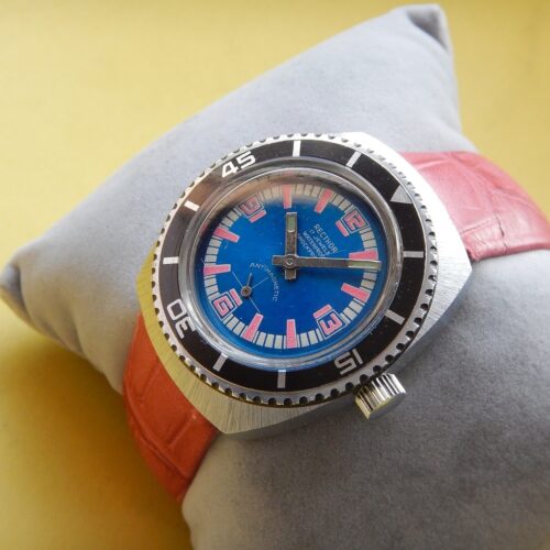 ÉTONNANTE SKIN DIVER SOLAIRE 70' PLONGÉE PARFAIT ÉTAT REMONTAGE MANUEL LORSA 651