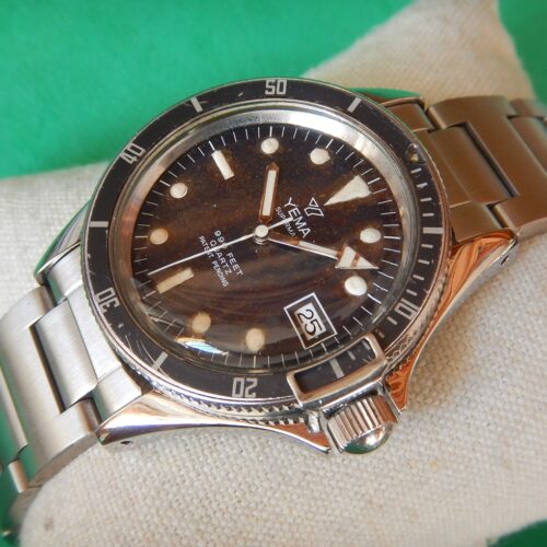 DÉBUT 80 YEMA SUPERMAN 300M DIVER BRACELET H TOUTE ACIER RÉVISÉE GARANTIE 2 ANS