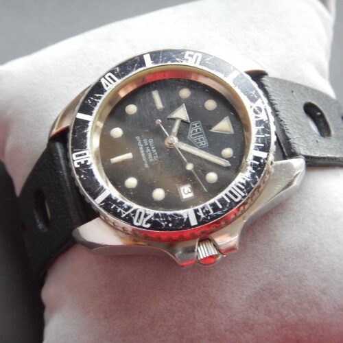FIN 70 HEUER 200m PROFESSIONAL DIVER 980.006 GARANTIE 2 ANS MONNIN CASE