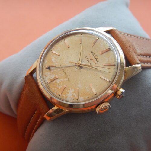 1950' HISTORIQUE VULCAIN CRICKET CADRAN TROPICAL ALARME TRÈS BRUYANTE Cal. 120