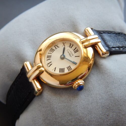 ANNÉES 90 CARTIER COLISÉE MUST VERMEIL DANS SA POCHETTE SUPERBE ÉTAT GARANTIE