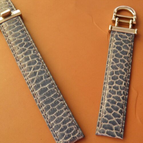 14 mm LUXE BRACELET TABBAH SERPENT VÉRITABLE BLEU CLAIR AVEC SA BOUCLE SIGNÉE