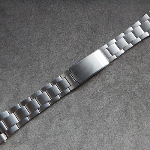 18 19 20 21 ou 22 mm SOLIDE BRACELET OYSTER ACIER NOIR PVD SUR BOUCLE DEPLIANTE