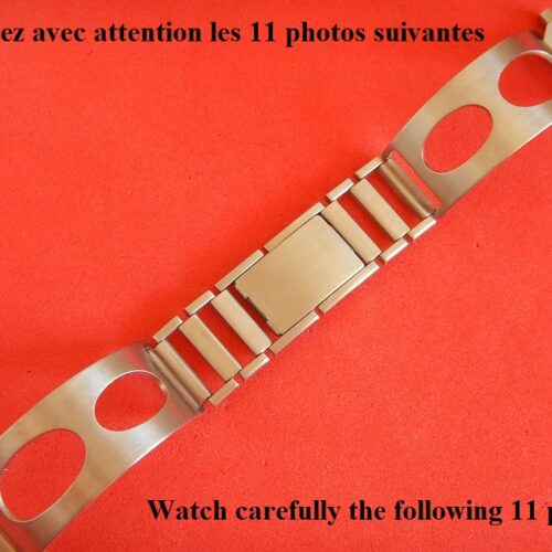18 19 20 21 22 MM BRACELET AIR RACER ACIER GAINSBOURG RACING STOCK NEUF 70