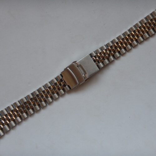 20 mm SOLIDE BRACELET "JUBILEE" ACIER SUR BOUCLE DÉPLOYANTE A RABAT IDEAL YEMA